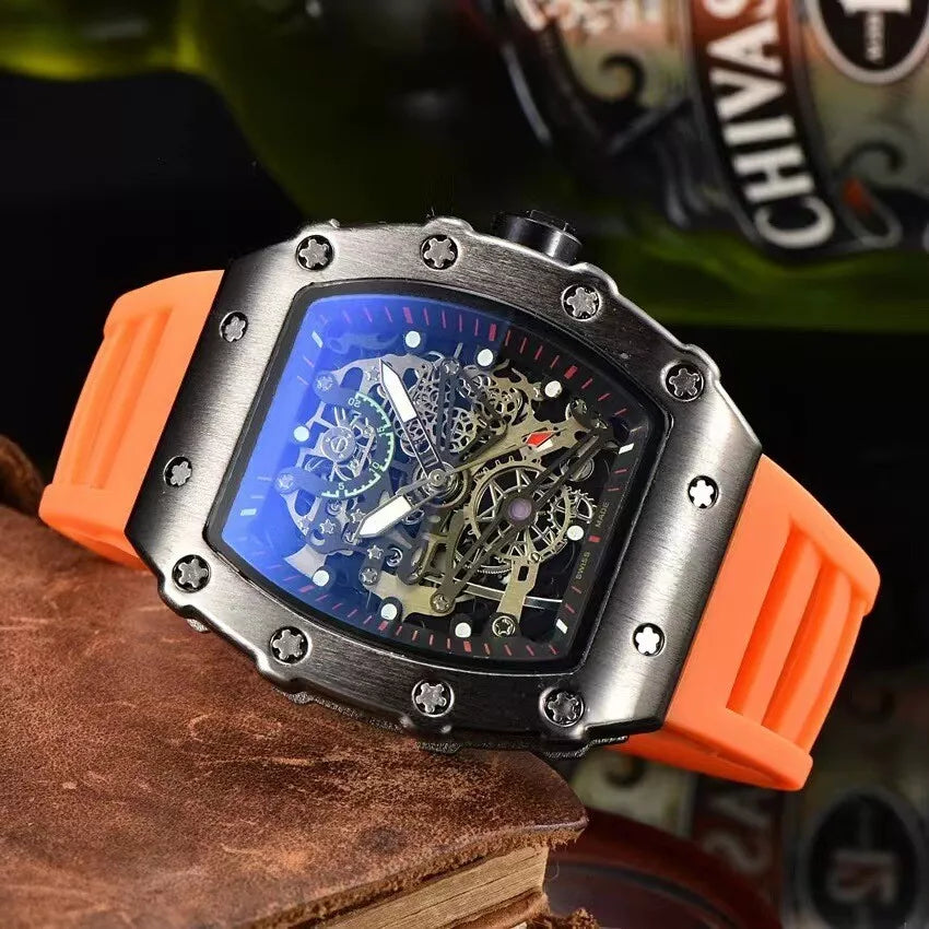 Richard Quartz Barrel High Quality Sports Watch For Men.
