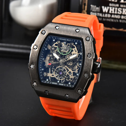 Richard Quartz Barrel High Quality Sports Watch For Men.
