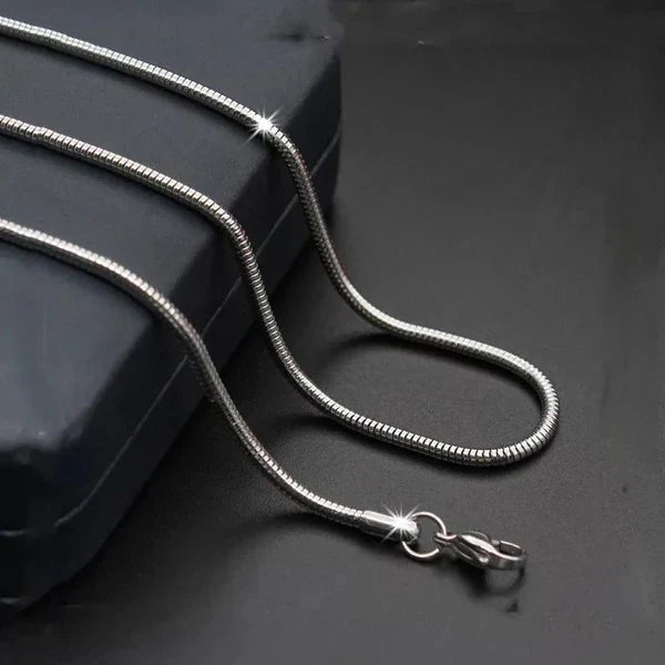 Silver 3mm Snake Chain For Men With High Quality.