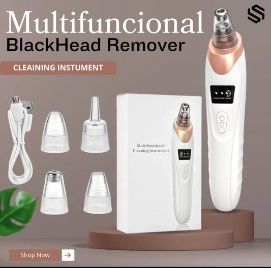 Electric Blackhead and Whitehead Remover Machine with Suction Technology for Deep Pore Cleansing, Skin Rejuvenation, and Acne Prevention at Home